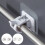 Wileqep curtain rod brackets self-adhesive 2 pcs 1