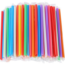 Wileqep smoothie straws multi-color 100 pcs 0.43" x 9.45"