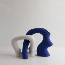 White Embryo Vase Home Decor for Living Room