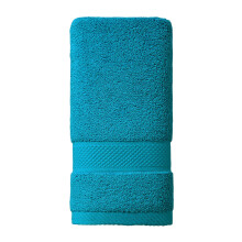Joykith bathroom hand towels solid turquoise 2-pack