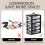 Storage Cabinet Plastic Drawer Organizer 5 Layers Black 5