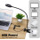 LED desk lamp with clamp dimmable white 1 pack 8