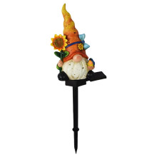 Solar Orange Gnome Path Light Outdoor Waterproof 18.11in