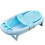 Modanu newborn baby bath seat mesh sling blue 4