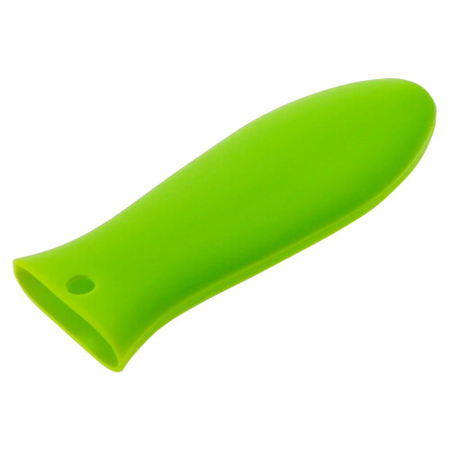 Silicone Pot Handle Cover Green Curved 1 Piece