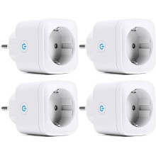 Smart Power Strip - Noname - 4 Outlets - Compatible with Alexa and Google Home - IP44 Waterproof - Type F