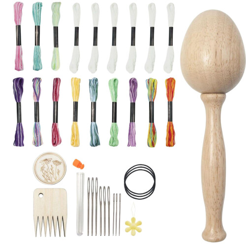 Wooden Darning Egg for Mending Socks and Clothes