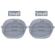 Silicone Air Fryer Basket Small 2 pcs