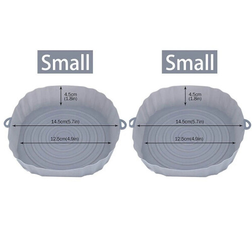 Silicone Air Fryer Basket Small 2 pcs