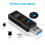 Léitheoir cártaí Mini USB3.0 2-in-1 do chártaí Micrea SD agus TF 6