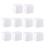 White Square Gift Boxes for Cupcakes 10 pcs 12x12x12 cm 2