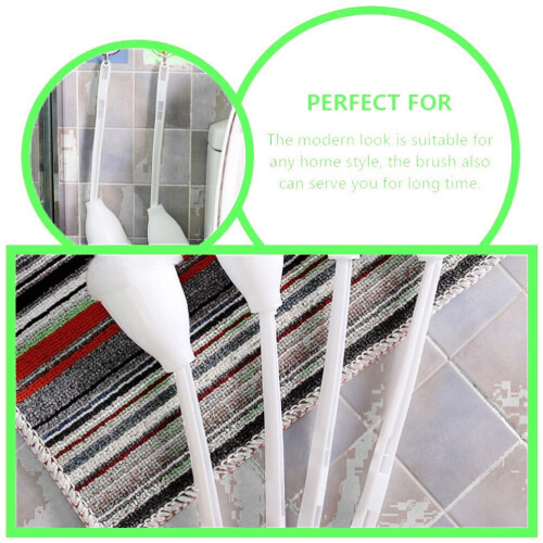 Soft Toilet Bowl Brush White 4 Pack 2