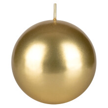 Mega Kerzen 1 Stck Duftfreie Goldene Kugelkerzen, Handgegossene Premium Wachskerze 3 Zoll x 3 Zoll, Wohnkultur, Hochzeitsfeiern