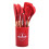 Silicone Kitchen Utensils with Wooden Handle 12 Pcs 1