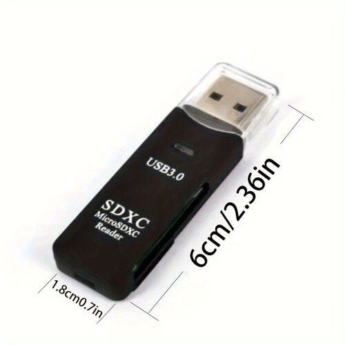 Léitheoir cártaí Mini USB3.0 2-in-1 do chártaí Micrea SD agus TF 2