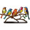 Stained Glass Bird Statue Metal Flat Art Decor 6