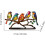 Stained Glass Bird Statue Metal Flat Art Decor 7
