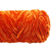 Velvet chenille yarn for hand-knitting and crochet 100g