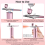 Draadloze, oplaadbare airbrushset 30 PSI roze 4