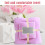 Travel Towel Set Microfiber Quick-Dry Purple 2-Piece 5