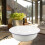 Lavabo en émail style rétro pour spa à domicile 2