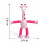Giraffe speelgoed met zuignap en uitschuifbare buis, blauw 6