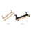 Wood Bath Towel Rack Rustproof Iron Door Shelf 2