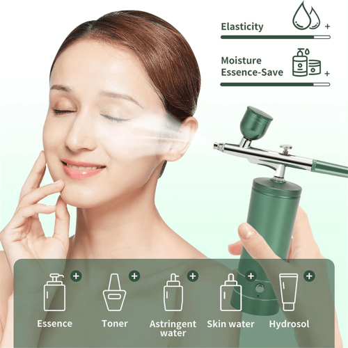Airbrush-sett med kompressor, trådløs, oppladbar 2