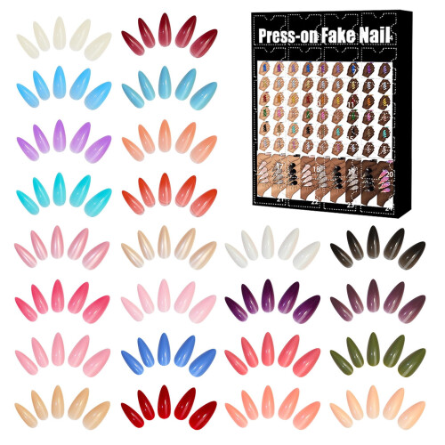 Hengsof Beauty Advent Calendar 2024 with 24 Press-On Nails