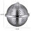 Stainless Steel Tea Strainer with Chain 304 Mesh 1
