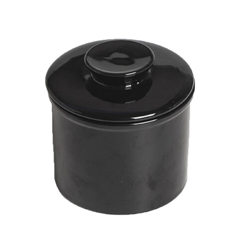 Ceramic butter crock with lid 1-piece