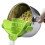 Silicone kitchen strainer clip-on for pots and pans green 1