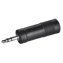 SSQ HA2 - Adapter 6.3 mm stereo jack connector - 3 5 mm stereo jack connector