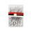 Straight sewing pins pearlized head 100 pcs 5.4 cm white 1