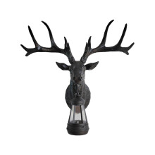 Deer Head Wall Light Resin Indoor Outdoor Decor