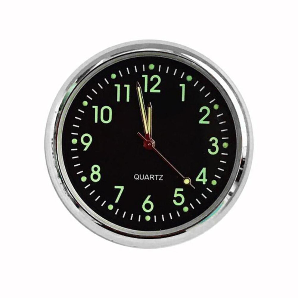 Luminous Quartz Analog Pocket Watch Stick-On 1 Piece Black/White/Blue 9314556424427
