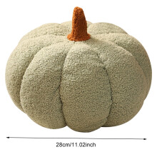 HBASD pumpkin throw pillow 3D Halloween decor green 28 cm