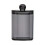 Bathroom Jar Black Plastic Storage Box for Cotton Balls 1 1