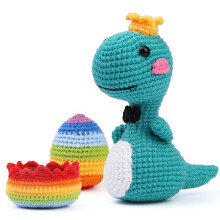 Homerr Dinosaur Knitting Kit for Adults and Kids with