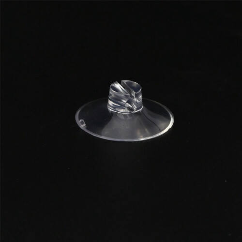 Space Suction Cup Hooks Clear PVC with Metal Hook 1 Pack 2