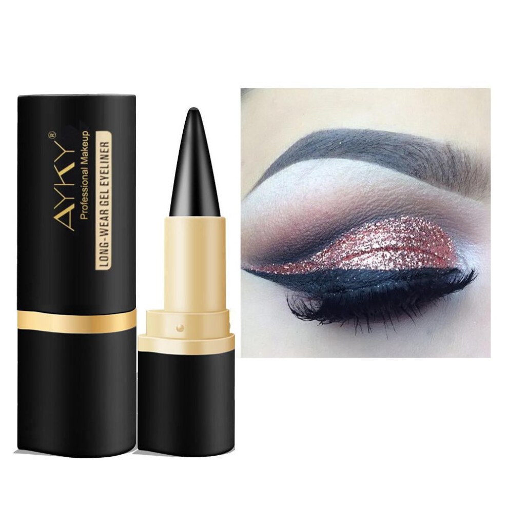 Black Eyeliner Pencil Waterproof 24-Hour Long-Lasting