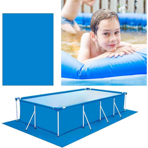 Luniquz rectangular pool ground cloth 8–16 ft PE 1