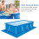 Luniquz rectangular pool ground cloth 8–16 ft PE 5
