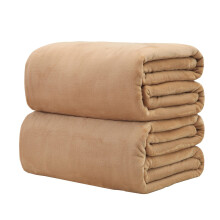 Solid Color Flannel Blanket Coral Velvet 150x200cm