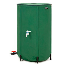 Springos Réservoir pliable – tonneau de récupération d'eau de pluie 250L avec embout de gouttière et robinets
