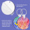 Sublimation Keychain Blanks Round MDF 128 pcs 7