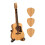 Wooden Guitar Pick Box with Stand 1 Pack 1
