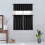 Waffle Weave Curtain Valance 60" x 15" White One Panel 7