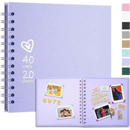 Hengsof scrapbook album kraft paper 40 pages
