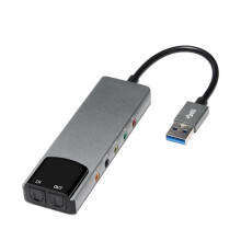USB Sound Card 7.1 Channel External Audio Adapter